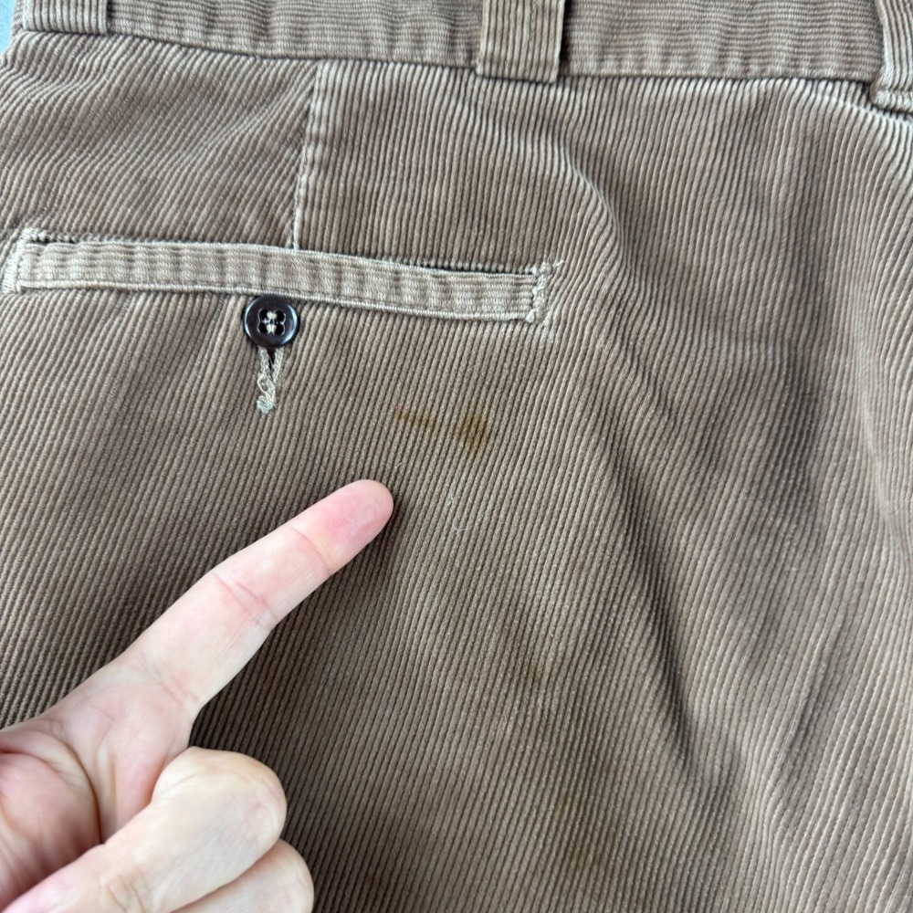 Vintage Big Mac Work Pants Mens 38 (Fits 37x29) Brown Corduroy 80s Made in USA - Picture 7 of 16